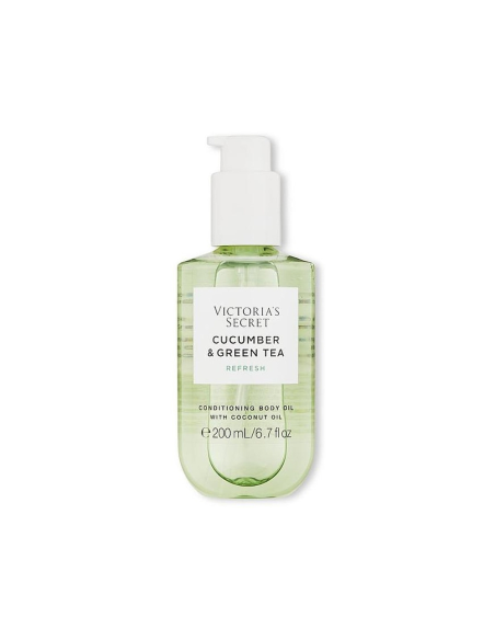 Victoria's Secret Body Oil Cucumber Green Tea 200ml - TheBeautyCool
