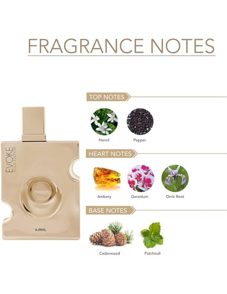 Ajmal Evoke Gold Edp 90ml - TheBeautyCool